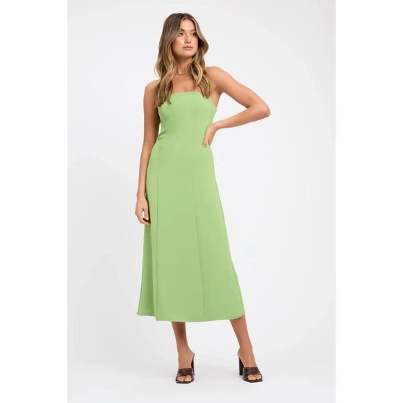 Kookai Dresses & Skirts - BNWT Kookai Alpha Slim Midi Dress - Size 38 / AU 10 Daiquiri Green